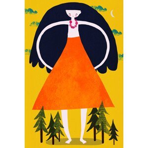 Ilustrace Girant Girl, Treechild, (26.7 x 40 cm)