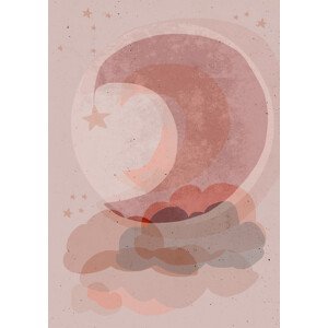 Ilustrace Gentle Moon, Treechild, (30 x 40 cm)