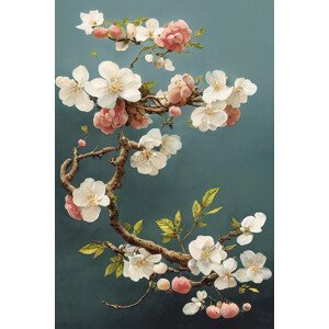 Ilustrace White Cherry Blossoms, Treechild, (26.7 x 40 cm)