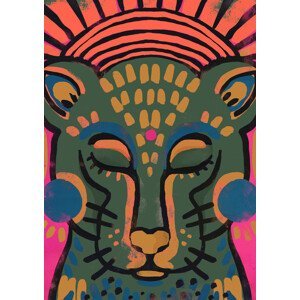 Ilustrace Tiger (Colored Version), Treechild, (30 x 40 cm)