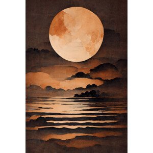 Ilustrace Full Moon, Treechild, (26.7 x 40 cm)