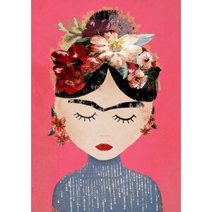 Ilustrace Frida (Pink Version), Treechild, (30 x 40 cm)
