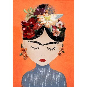Ilustrace Frida (Orange Version), Treechild, (30 x 40 cm)