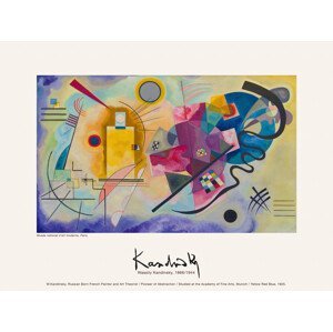 Obrazová reprodukce Yellow, Red, Blue (Vintage Abstract) - Wassily Kandinsky, (40 x 30 cm)