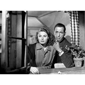 Umělecká fotografie Ingrid Bergman and Humphrey Bogart, (40 x 30 cm)