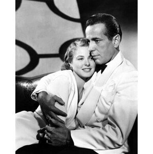 Umělecká fotografie Ingrid Bergman And Humphrey Bogart,, (30 x 40 cm)