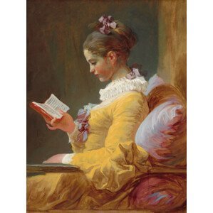 Obrazová reprodukce The Reader (Young Girl Reading) - Jean-Honoré Fragonard, (30 x 40 cm)