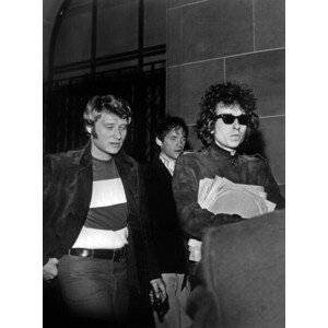 Umělecká fotografie Johnny Hallyday & Bob Dylan, (30 x 40 cm)