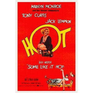 Obrazová reprodukce Some Like it Hot / Marilyn Monroe (Retro Movie), (26.7 x 40 cm)