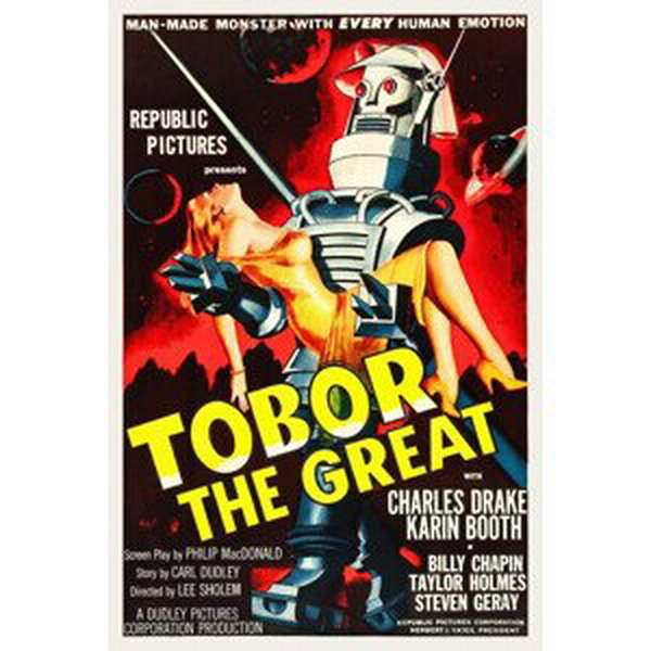 Obrazová reprodukce Tobor the Great / Robot (Retro Movie), (26.7 x 40 cm)