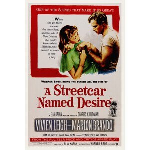 Obrazová reprodukce A Streetcar Named Desire / Marlon Brando (Retro Movie), (26.7 x 40 cm)