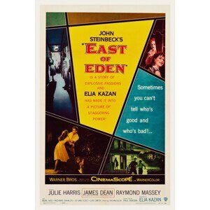 Obrazová reprodukce East of Eden / James Dean (Retro Cinema / Movie Poster), (26.7 x 40 cm)