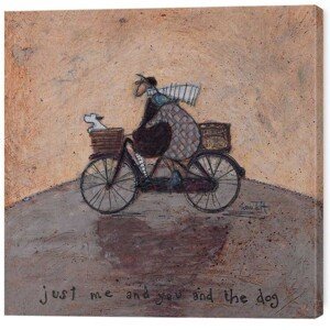 Obraz na plátně Sam Toft - Just Me and You and The Dog, (40 x 40 cm)