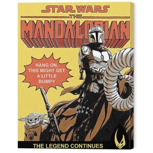 Obraz na plátně Star Wars: The Mandalorian 2 - Hang On, (40 x 50 cm)