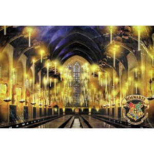 Umělecký tisk Harry Potter - Great Hall, (40 x 26.7 cm)