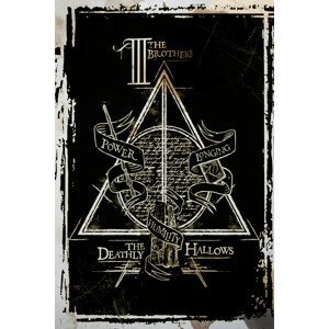 Umělecký tisk Harry Potter - Deathly Hallows Graphic, (26.7 x 40 cm)