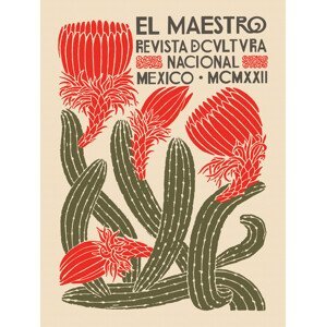 Obrazová reprodukce El Maestro Magazine Cover No.4 (Mexican Art / Cactus), (30 x 40 cm)