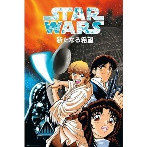 Plakát, Obraz - Star Wars Manga - A New Hope, (61 x 91.5 cm)
