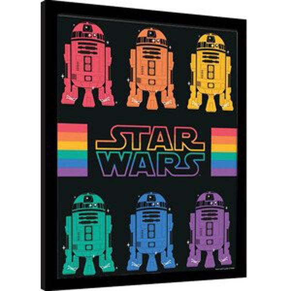 Obraz na zeď - Star Wars Pride - R2D2 Rainbow