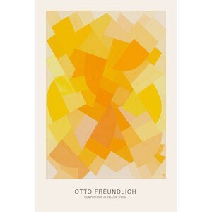 Obrazová reprodukce Composition in Yellow (Abstract Painting) - Otto Freundlich, (26.7 x 40 cm)