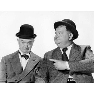 Umělecká fotografie Stan Laurel &nd Oliver Hardy - The Big Noise, (40 x 30 cm)