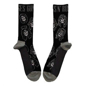 Ponožky Guns N‘ Roses - Skulls Band Monochrome