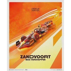 Umělecký tisk Oracle Red Bull Racing - Max Verstappen - Dutch Grand Prix - 2022, (40 x 50 cm)