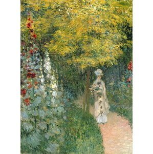 Monet, Claude - Obrazová reprodukce Rose Garden, 1876, (30 x 40 cm)
