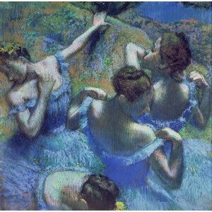 Degas, Edgar - Obrazová reprodukce Blue Dancers, c.1899, (40 x 40 cm)