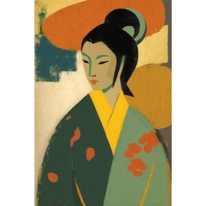 Ilustrace Geisha, Treechild, (26.7 x 40 cm)