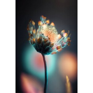 Umělecká fotografie Colorful Glowing Flower, Treechild, (26.7 x 40 cm)