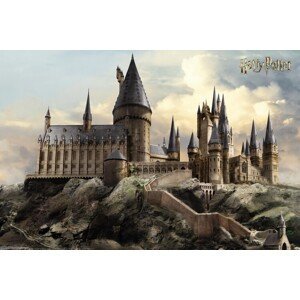 Plakát, Obraz - Harry Potter - Hogwarts, (120 x 80 cm)