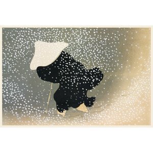 Ilustrace Swirling Snow from Momoyogusa - Kamisaka Sekka, (40 x 26.7 cm)