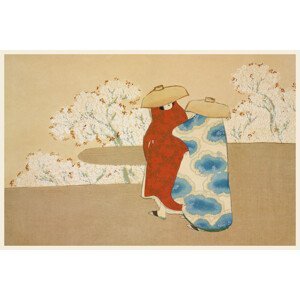 Ilustrace Hanami Season from Momoyogusa - Kamisaka Sekka, (40 x 26.7 cm)