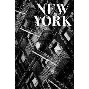 Umělecká fotografie NYC Fire Escapes, Rikard Martin, (26.7 x 40 cm)