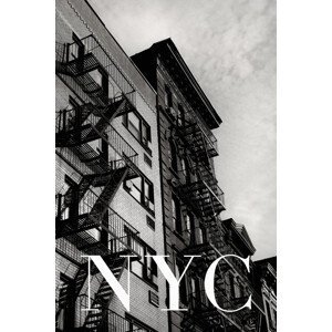 Umělecká fotografie NYC Fire Escapes 2, Rikard Martin, (26.7 x 40 cm)