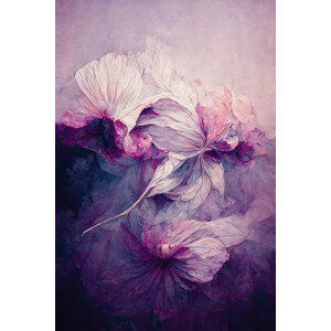 Ilustrace Purple Peony, Treechild, (26.7 x 40 cm)