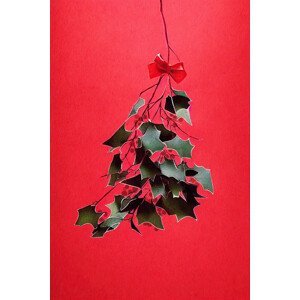 Ilustrace Mistletoe With Red Bow, Treechild, (26.7 x 40 cm)