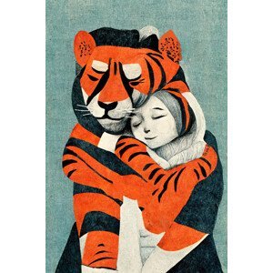 Ilustrace My Tiger And Me, Treechild, (26.7 x 40 cm)