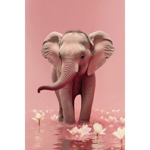 Ilustrace Young Elephant, Treechild, (26.7 x 40 cm)