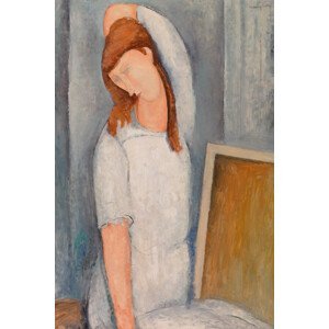 Obrazová reprodukce Jeanne Hébuterne, Posed Portrait - Amedeo Modigliani, (26.7 x 40 cm)