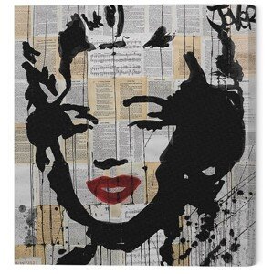 Obraz na plátně Loui Jover - Marilyn, (40 x 40 cm)