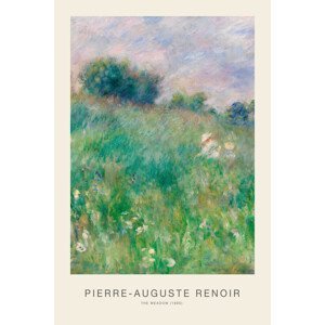 Obrazová reprodukce The Meadow (Vintage Landscape Painting) - Renoir, (26.7 x 40 cm)