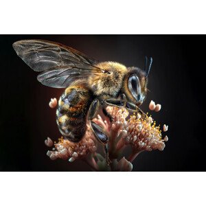 Umělecká fotografie FlowerBee, Marcel Egger, (40 x 26.7 cm)