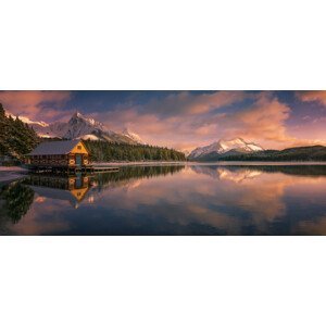 Umělecká fotografie Maligne Lake, Canada, David Martin Castan, (50 x 22.4 cm)