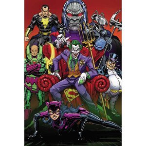 Umělecký tisk DC Comics - The Villans, (26.7 x 40 cm)