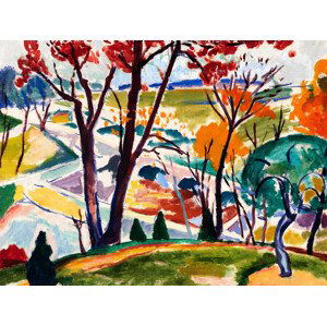 Obrazová reprodukce Huntingdon Valley Bridge (Abstract) - Henry Lyman Saÿen, (40 x 30 cm)