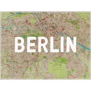 Mapa Berlin Map - Historical & Vintage Maps, (40 x 30 cm)