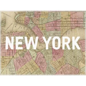 Mapa New York Map - Historical & Vintage Maps, (40 x 30 cm)