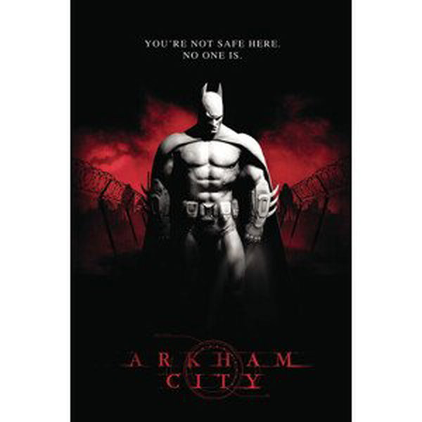 Umělecký tisk Batman Arkham City, (26.7 x 40 cm)